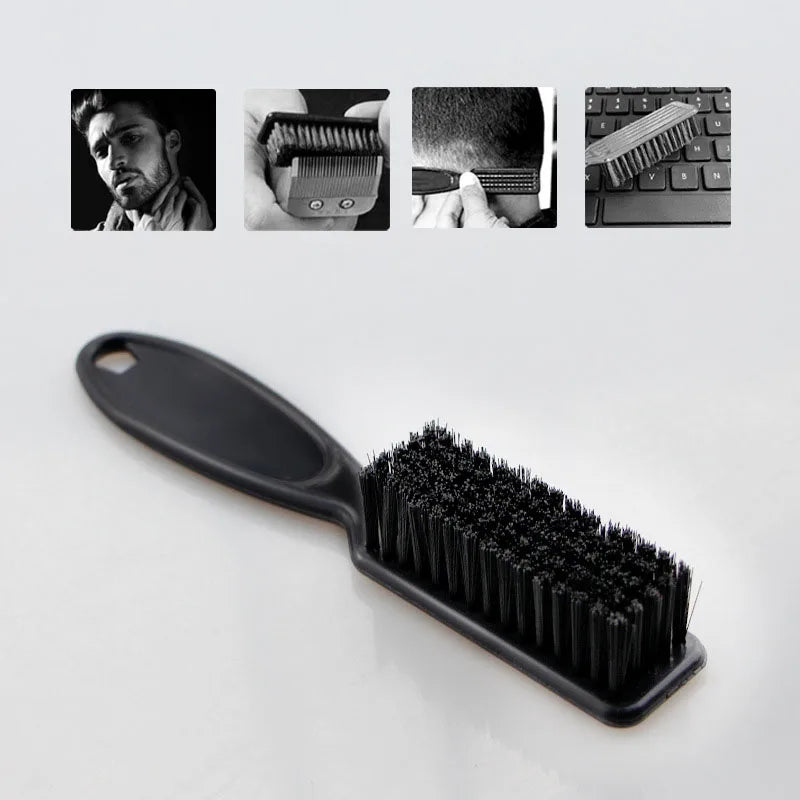 Plastic Handle Hairdressing Soft Hair Cleaning Brush Barber Neck Duster Broken Hair Remove Comb Hair Styling Tools Comb Gold
