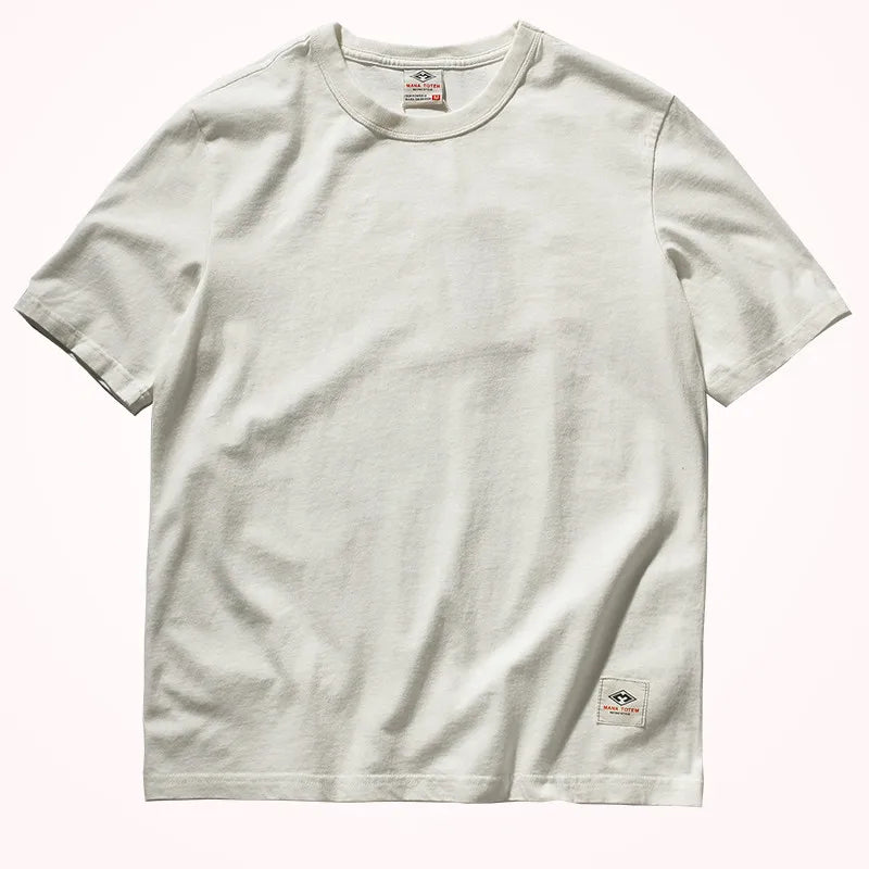 Mens Cotton T Shirt Slim Fit Soft Washed Solid Color Short Sleeve For Men Everyday Essentials Premium Comfort