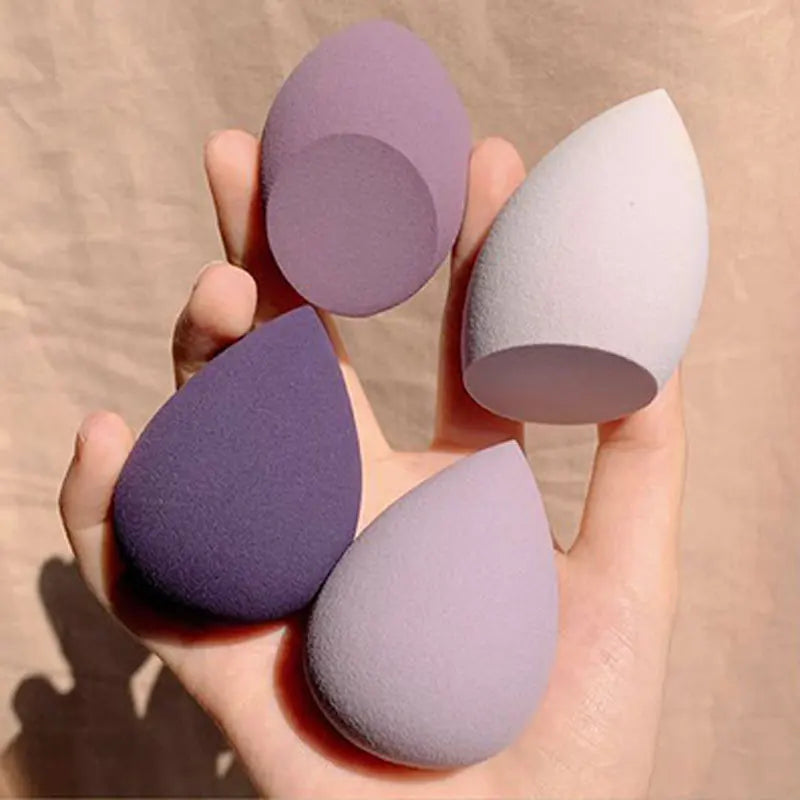4Pcs/Bag Fashion Make Up Blender Cosmetic Puff Makeup Sponge Foundation Powder Sponge Beauty Tool Makeup Tool Accessories