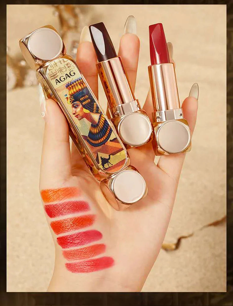 NEW Cosmetic Makeup Set Air Cushion Finishing Powder Face Powder Pearly Lustre Eyeliner Non-Stick Cup 3 Colors Lipstick Kit