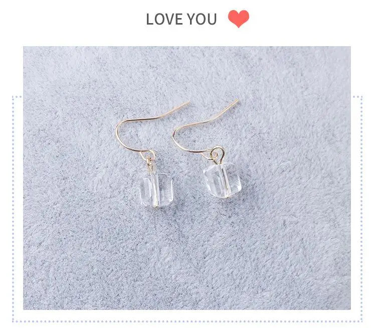 Pendientes Corazón Geométrico Hueco Tono Dorado Para Mujer Regalo Joyería Accesorio Moderno Elegante