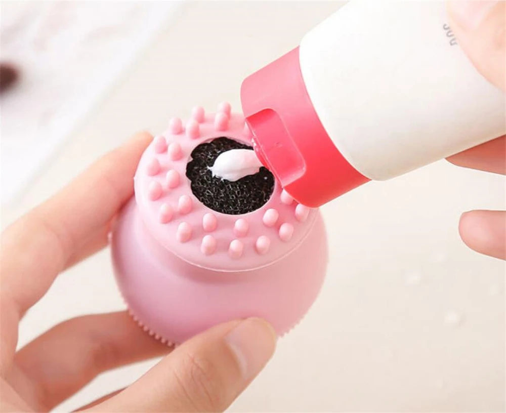 1 piece Cute Octopus Shape Soft Silicone Cleaning Makeup Brush Deep Pore Washing Face Brush Tool Non - toxic Portable Durable