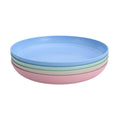 4Pcs Dinner Plate Set Wheat Straw Eco Friendly BPA Free Biodegradable Picnic Fruit Snack Plate Bone Dishes Kitchen Accessories
