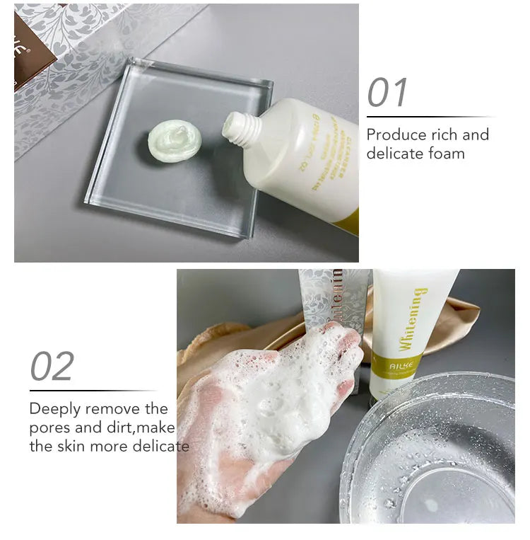 AILKE Anti-Wrinkles Whitening Skin Care Face Cream, With Collagen, Rose, Moisturizing, Brightening, Women Facial Korean Cosmetic