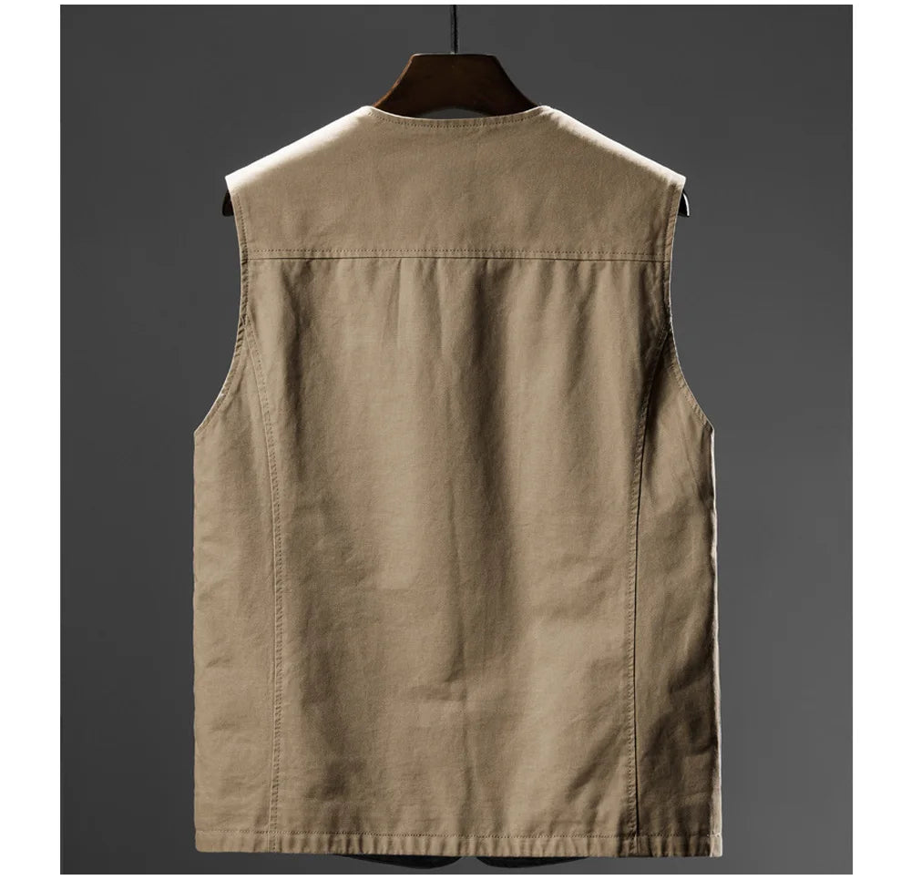 DIMUSI Summer Men's Vests Casual Man Army Breathable Mesh Vest Sleeveless Jackets Man Outdoor Fishing Waistcoats Clothing 8XL