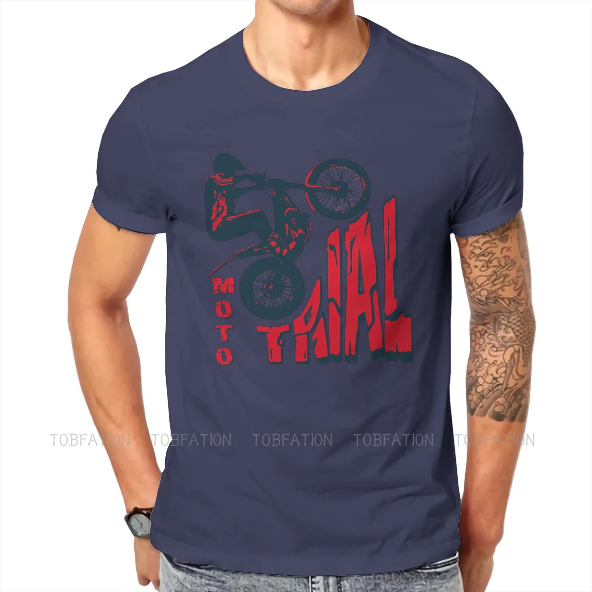 Motorcycle Race Series Other Crewneck Tshirts Moto Trial Distinctive Homme T Shirt Hipster Clothing 6Xl