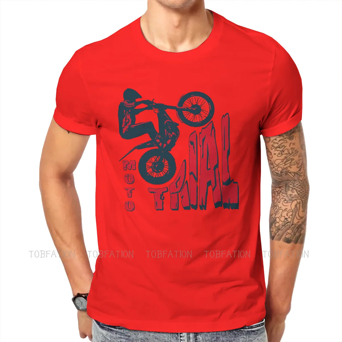 Motorcycle Race Series Other Crewneck Tshirts Moto Trial Distinctive Homme T Shirt Hipster Clothing 6Xl