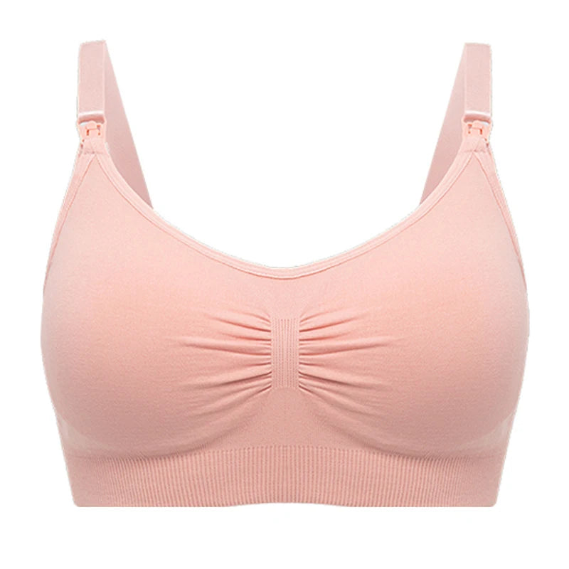 High Quality Plus Size Nursing Bra Breathable Women'S Breastfeeding Underwear Seamless Maternity Bra Push Up