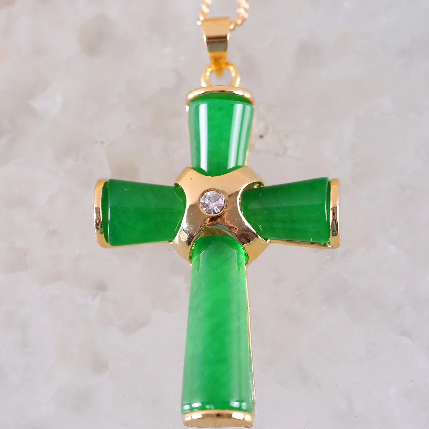 Women'S Pendat Natural Stone Green Jades Four Leat Clover Animal Frog Sea Turtle Gem Cross Bead Necklace Pendant