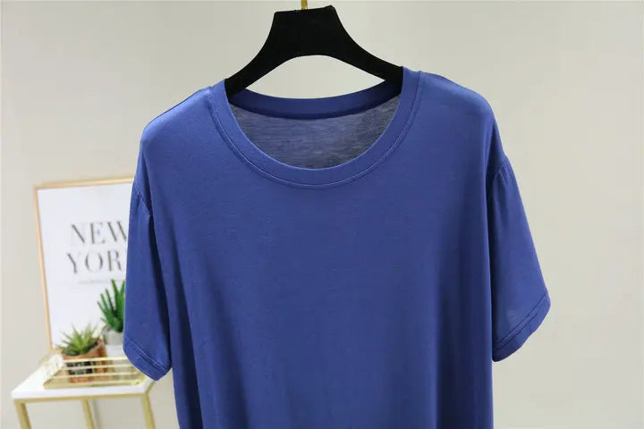 Plus size nightgown women new spring summer long dress modal cotton sleepwear night dress female loose night wear shirt camisola