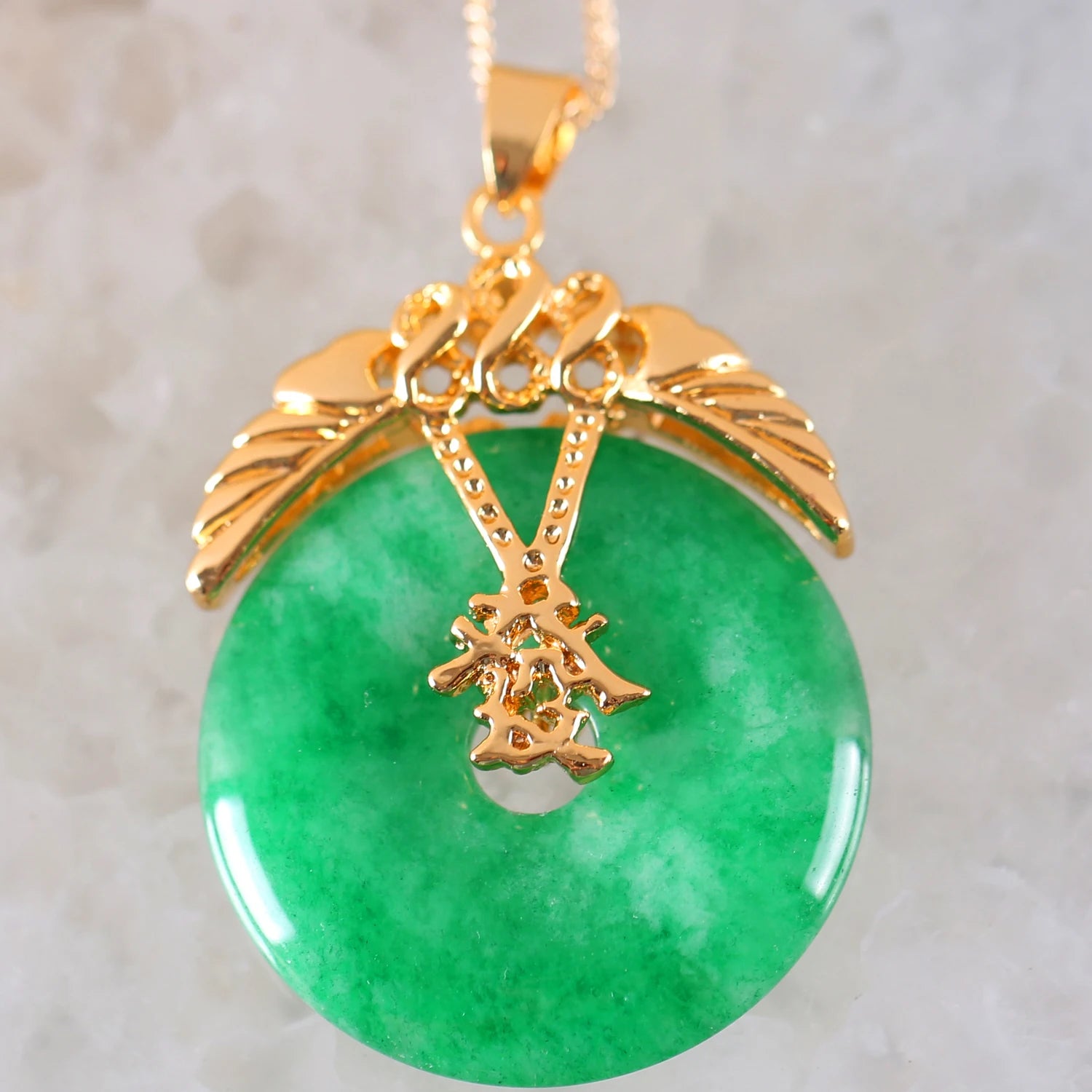 Women Pendat Natural Stone Green Jades Four Leat Clover Animal Frog Sea Turtle Gem Cross Bead Necklace Pendant