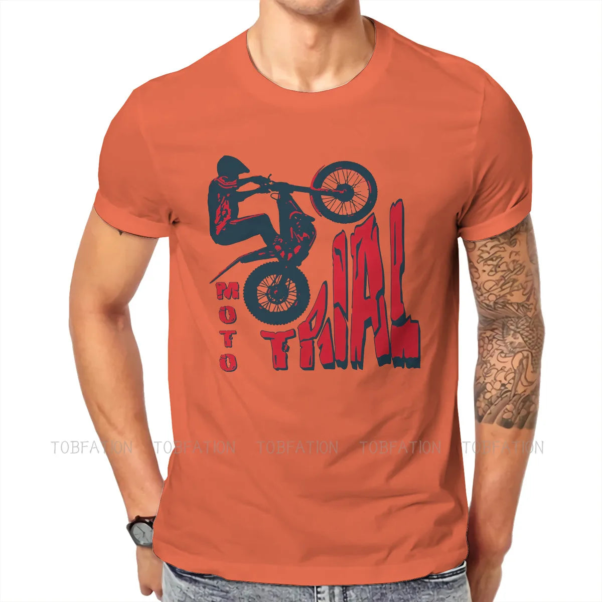 Motorcycle Race Series Other Crewneck Tshirts Moto Trial Distinctive Homme T Shirt Hipster Clothing 6Xl
