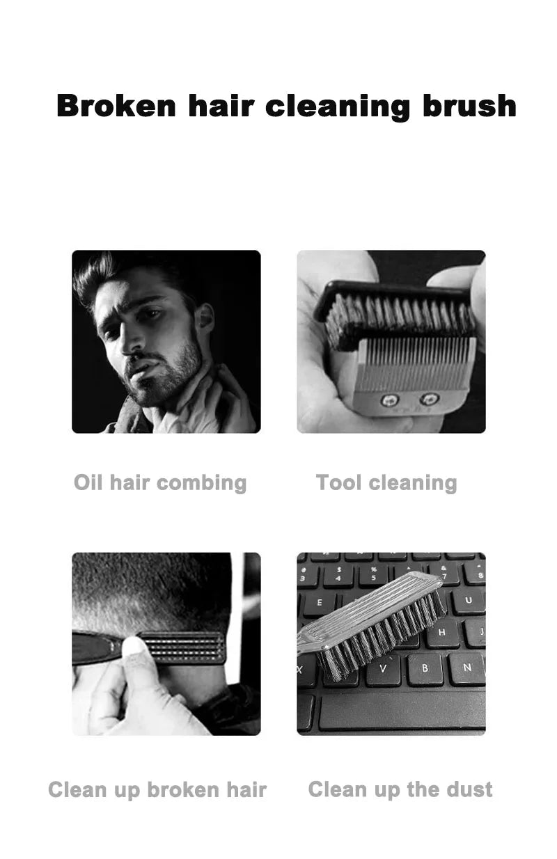 Plastic Handle Hairdressing Soft Hair Cleaning Brush Barber Neck Duster Broken Hair Remove Comb Hair Styling Tools Comb Gold