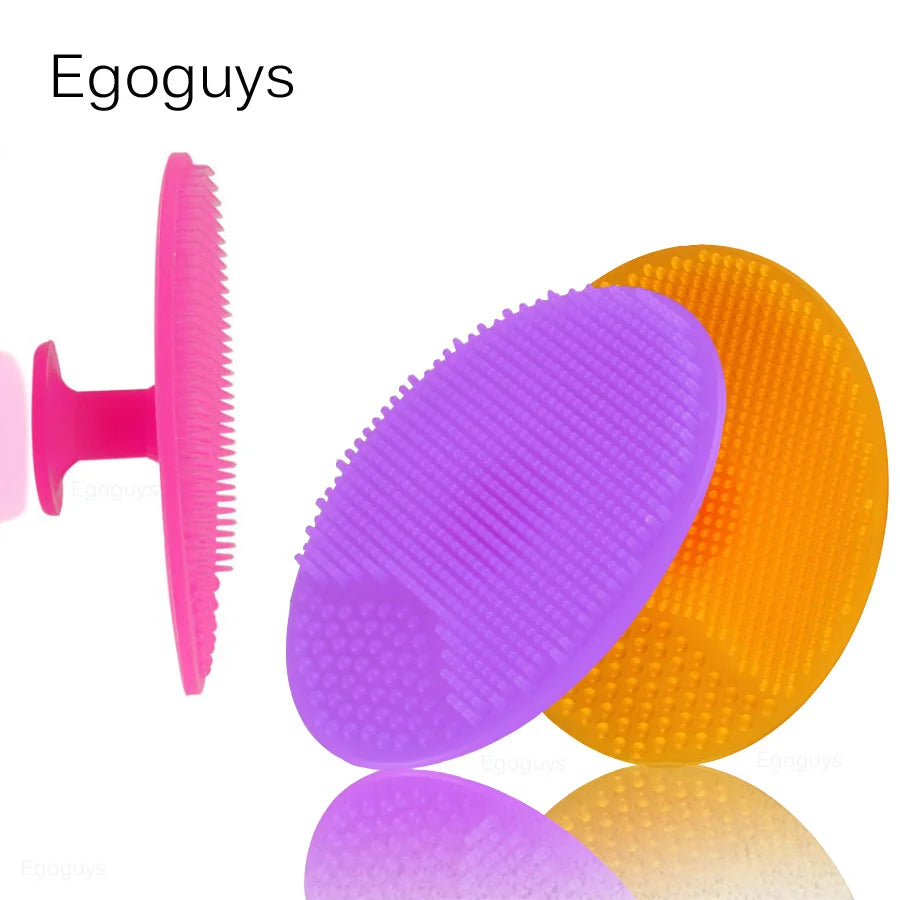 1PC Silicone Cleaning Brush Gel Washing Pad Exfoliating Blackhead Remover Facial Deep Cleansing Face Brushes Baby Bath Massager