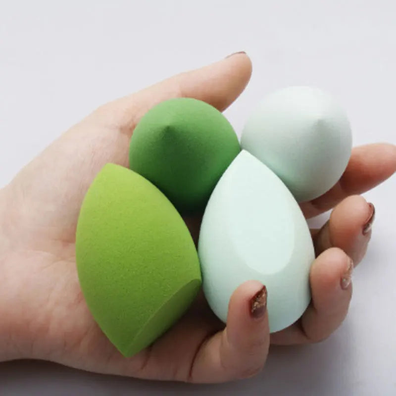 4Pcs/Bag Fashion Make Up Blender Cosmetic Puff Makeup Sponge Foundation Powder Sponge Beauty Tool Makeup Tool Accessories