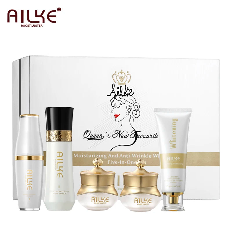 AILKE 5-in-1 Facial Skin Care Set - Whitening and Moisturizing