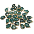 Natural Stone Pendant Water Drop Shape Faceted Mix Color Exquisite Charms For Jewelry Making DIY Bracelet Necklace Accessories