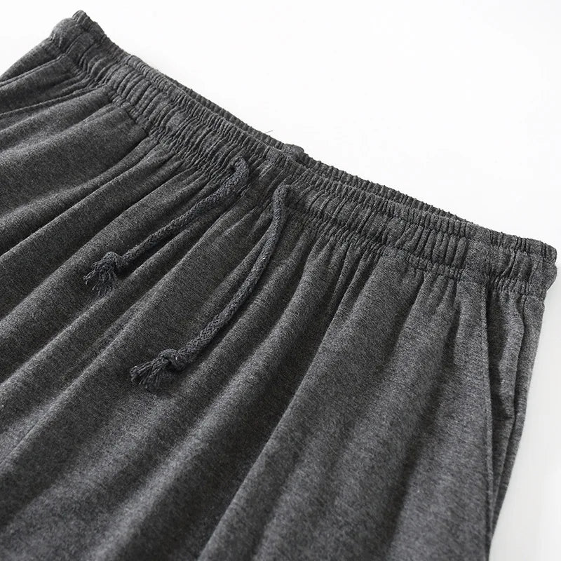Modal Men's Pajama Pants Men Summer Thin Five-point Home Shorts Loose Casual Large Size Home Pajamas Beach Pants Sleep Wear Men