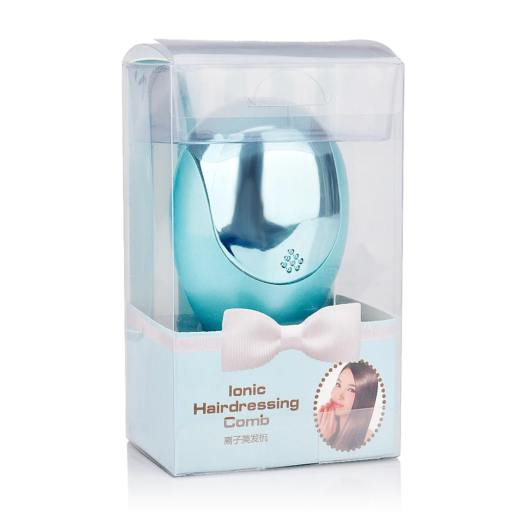 Electric Ion Hair Brush Portable Mini Small Hair Magic Beauty Brush Negative Ion Hair Comb Hair Styling Tool Comb