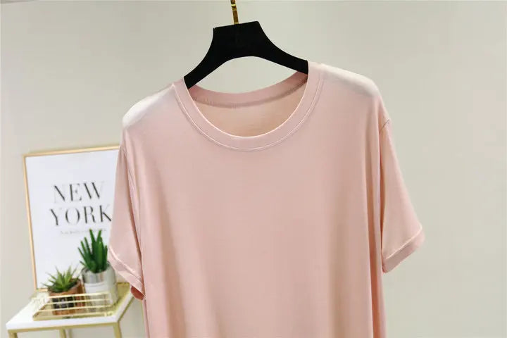 Plus size nightgown women new spring summer long dress modal cotton sleepwear night dress female loose night wear shirt camisola