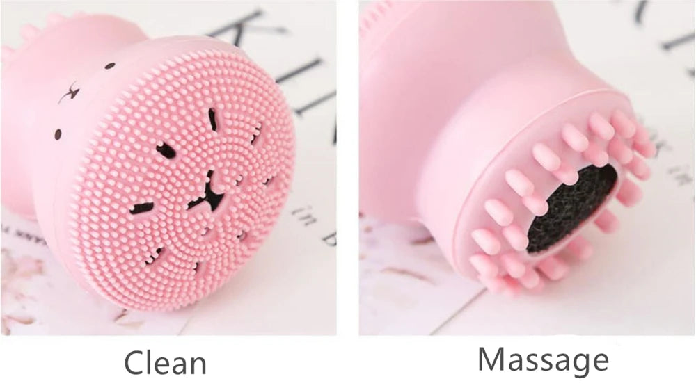 1 piece Cute Octopus Shape Soft Silicone Cleaning Makeup Brush Deep Pore Washing Face Brush Tool Non - toxic Portable Durable