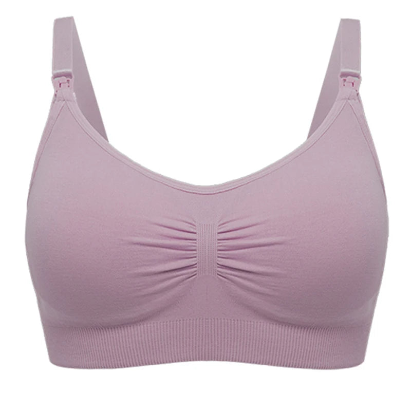 High Quality Plus Size Nursing Bra Breathable Women'S Breastfeeding Underwear Seamless Maternity Bra Push Up