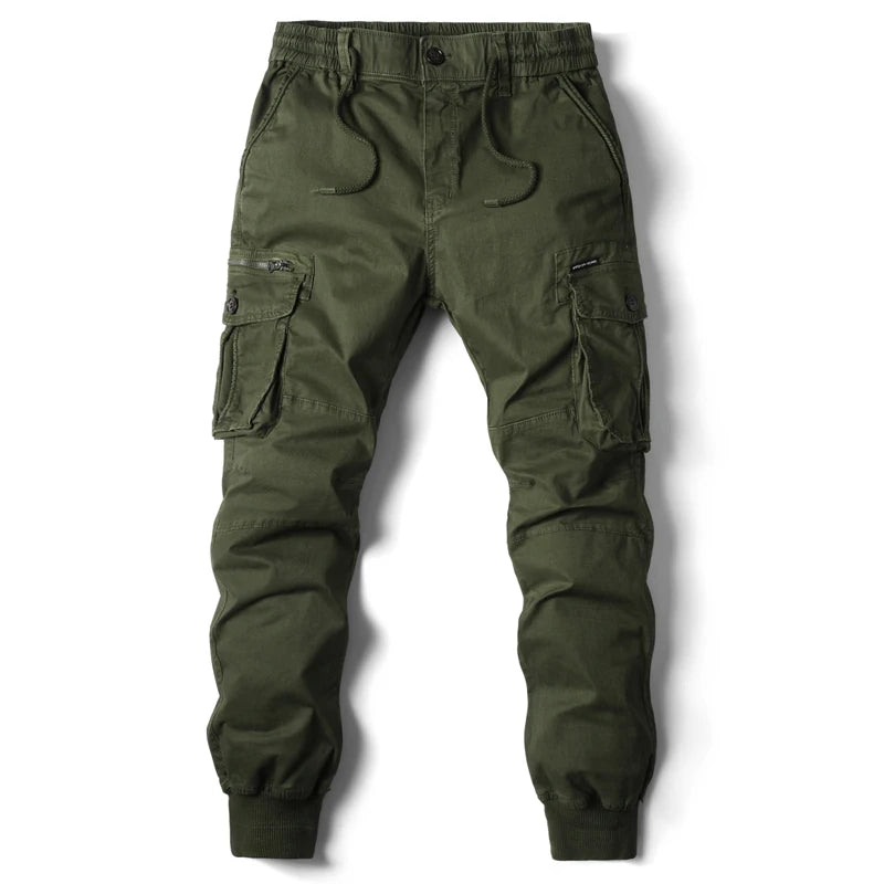 Mens Cargo Pants Tactical Cotton Full Length For Work And Streetwear Plus Size Durable Comfort Everyday Utility