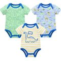Kavkas Baby Bodysuits Short Sleeve Cotton Cartoon Print - 3-6 Pack