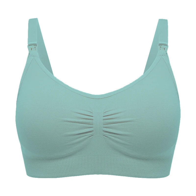 High Quality Plus Size Nursing Bra Breathable Women'S Breastfeeding Underwear Seamless Maternity Bra Push Up