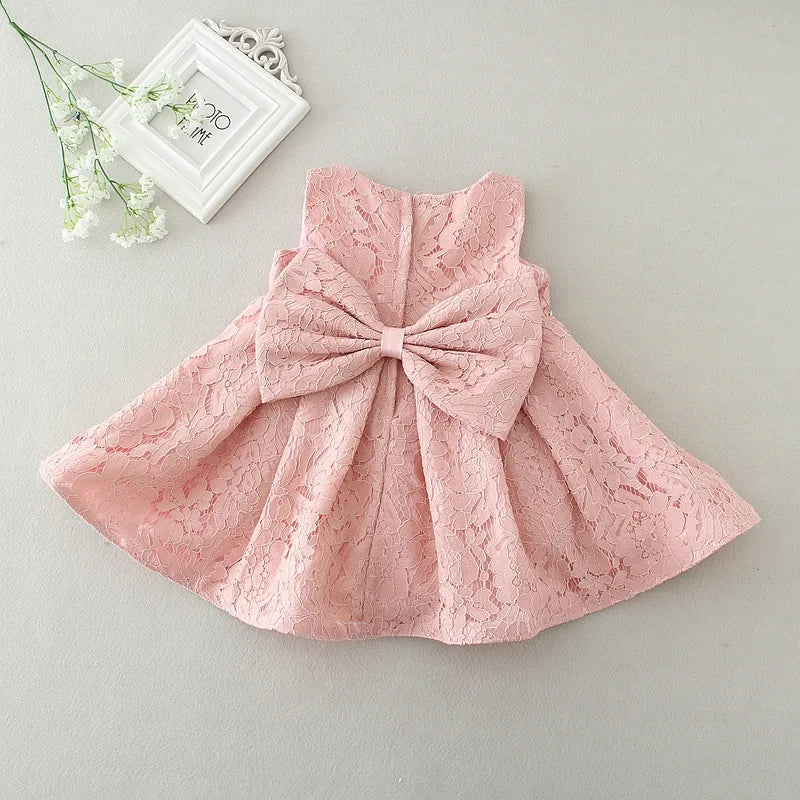 Baby Appliques Formal Princess Dresses for Girl Rainbow Tulle Birthday Party Dress Infant Girl Dress Baby Clothes 3-24M