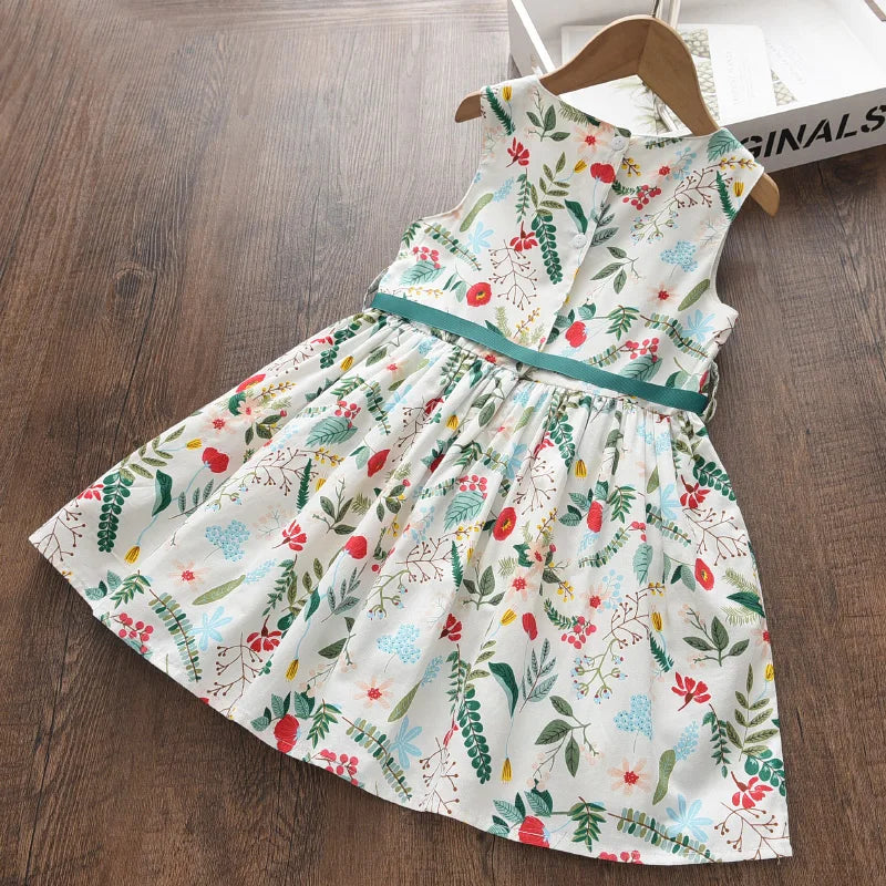 Bear Leader Floral Girls Dress Floral Kids Dresses Girls Princess Dress Children Clothes Girls Dress Casual Wear 3 7Y Vestido