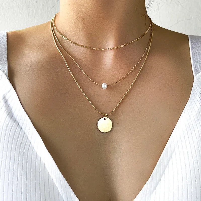 Ywzixln 2021 Trend Elegant Jewelry Wedding Big Pearl Necklace For Women'S Fashion White Imitation Pearl Choker Necklace N0179