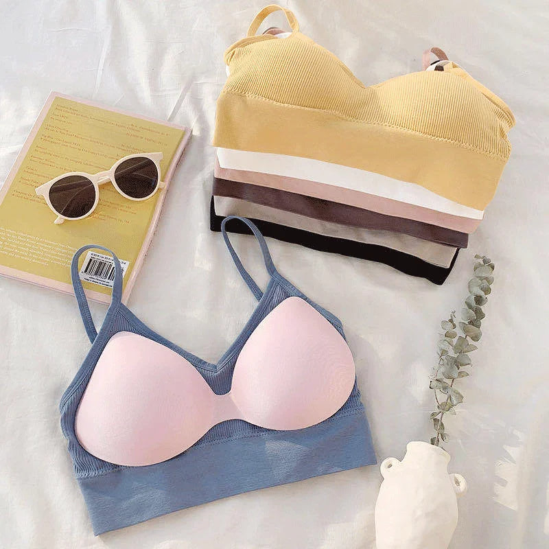 Women's Tube Tops Brassiere Women's Sports Bra Push Up Underwear Tops Seamless Sports Top Sexy Lingerie Female Tops Girl Bra