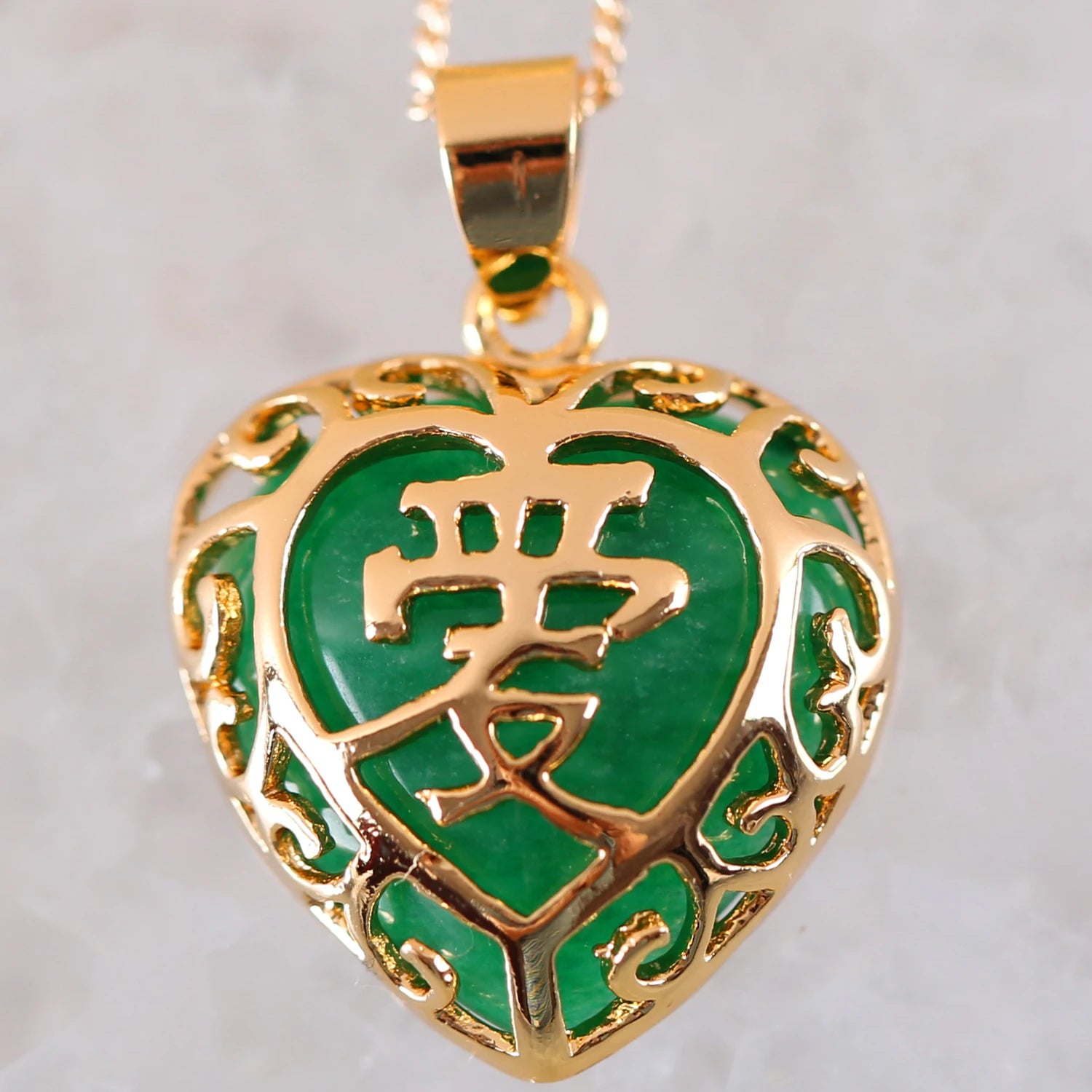 Women'S Pendat Natural Stone Green Jades Four Leat Clover Animal Frog Sea Turtle Gem Cross Bead Necklace Pendant