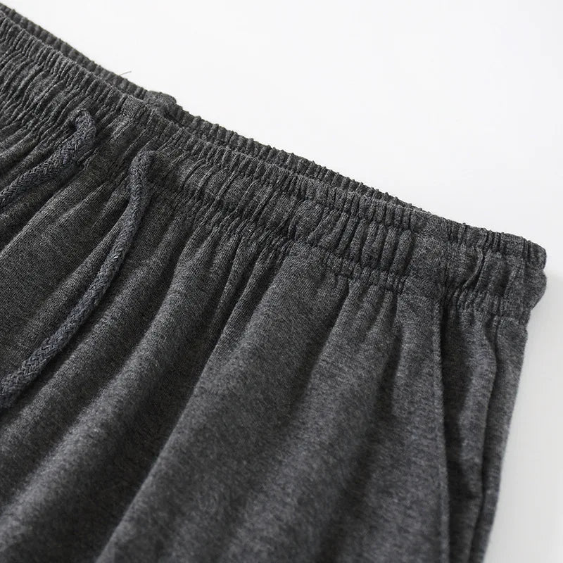 Modal Men's Pajama Pants Men Summer Thin Five-point Home Shorts Loose Casual Large Size Home Pajamas Beach Pants Sleep Wear Men