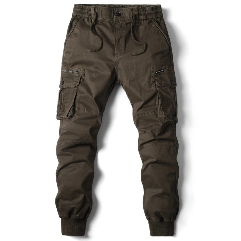 Mens Cargo Pants Tactical Cotton Full Length For Work And Streetwear Plus Size Durable Comfort Everyday Utility