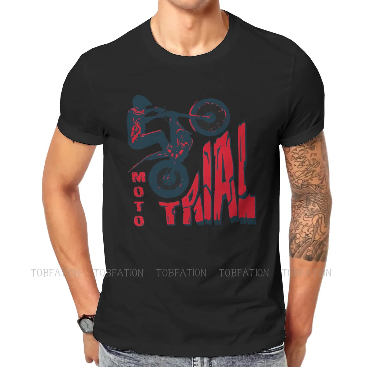 Motorcycle Race Series Other Crewneck Tshirts Moto Trial Distinctive Homme T Shirt Hipster Clothing 6Xl