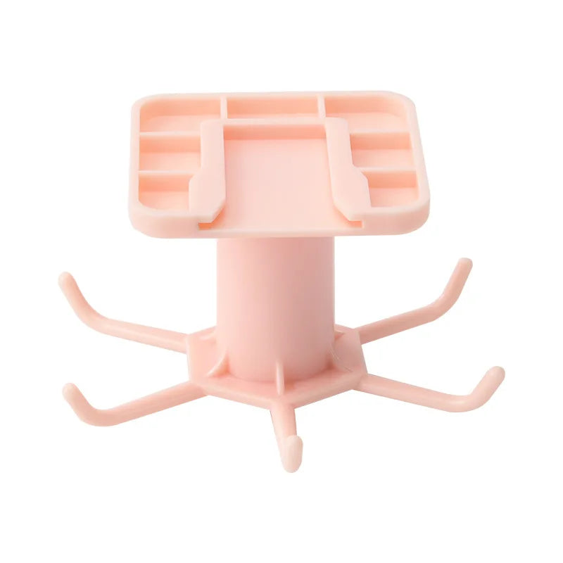 Organizador de Ganchos de Cocina Colgador de Baño Soporte de Pared para Secar Platos de Tapas Accesorios de Cocina Estante de Almacenamiento de Armario