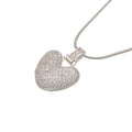 Zhukou 1.25X500Mm Fat And Lovely Crystal Brass Silver Color Letter Necklace For Women'S Friends Birthday Model: Vl34