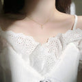 925 Sterling Silver Pavé Crystal Cross Pendant Necklace Women'S Classic Temperament Wedding Jewelry Girlfriend