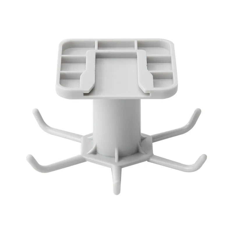 Organizador de Ganchos de Cocina Colgador de Baño Soporte de Pared para Secar Platos de Tapas Accesorios de Cocina Estante de Almacenamiento de Armario