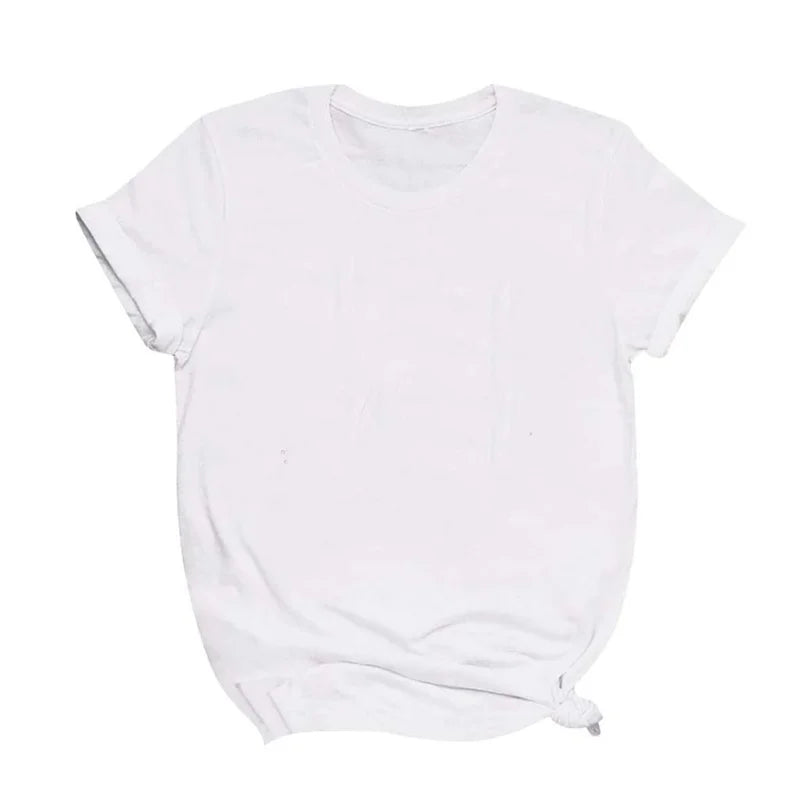 Maycaur Breathable New Women'S Short Sleeve T-Shirt Print T-Shirt Multi Pure Color T Shirt Fashion Sports Breathable Tshirt Female