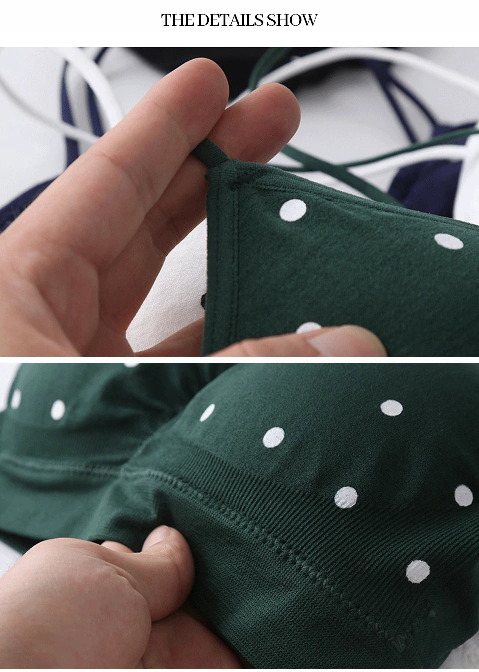 Women's Bra Push Up Bra Sports Bra For Women Seamless Sexy Lingerie Female Polka Dot Soft Fashion Underwear Women's Tube Top