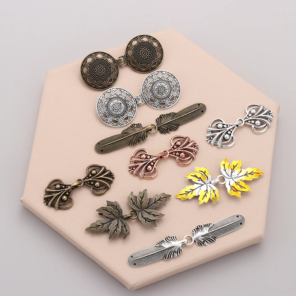 1 Pc Retro Metal Button Sweater Cardigan Clip Sewing Craft Duck Clip Pin Sweater Scarf Clasp Connection Buckle Accessory