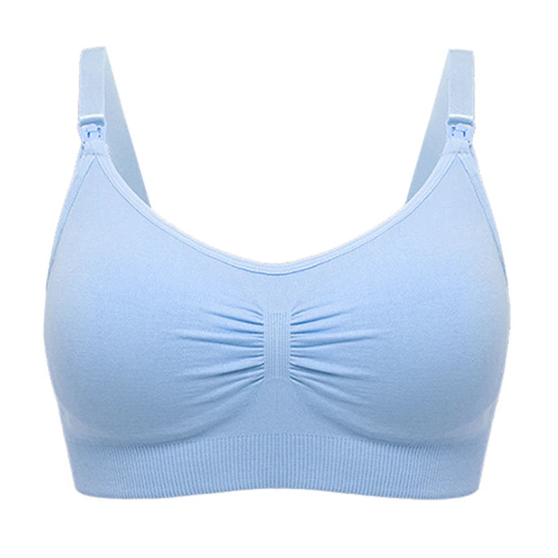 High Quality Plus Size Nursing Bra Breathable Women'S Breastfeeding Underwear Seamless Maternity Bra Push Up