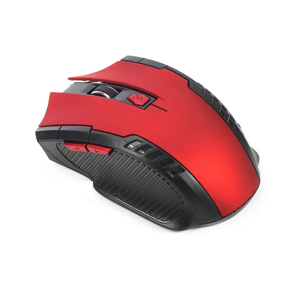 Ratón inalámbrico 2.4G con receptor USB, 6 botones, óptico profesional, ratones inalámbricos USB de desplazamiento a la derecha para PC Gamer portátil