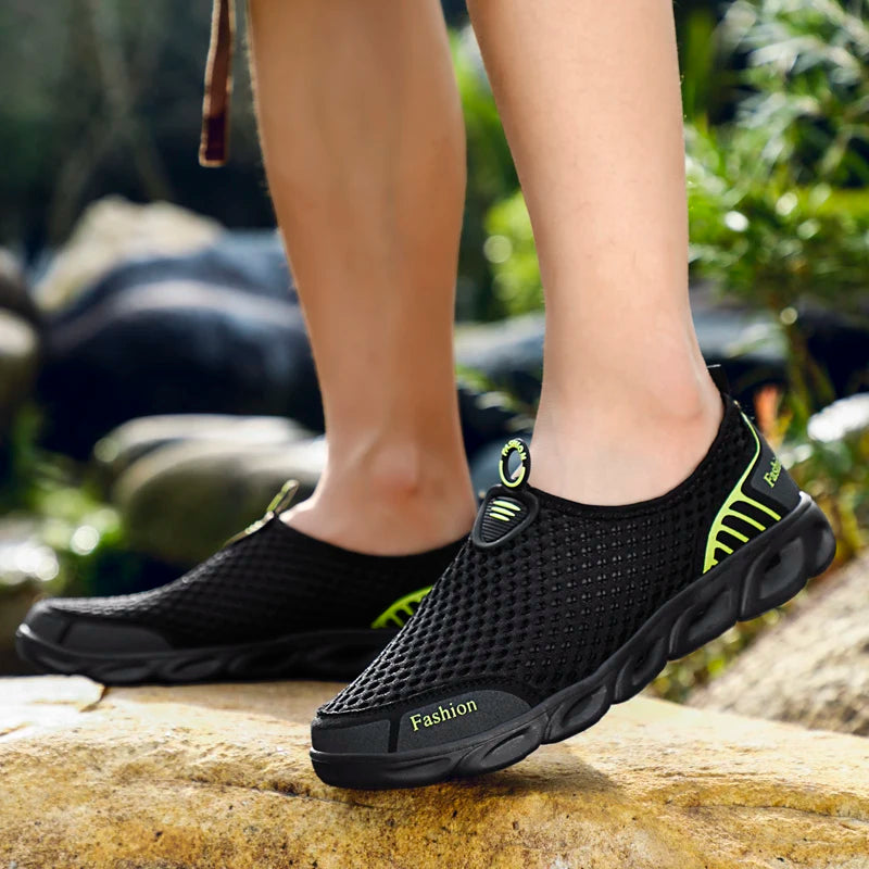Fichames Slip On Sneakers For Men And Women Breathable Waterproof Lightweight All Day Comfort
