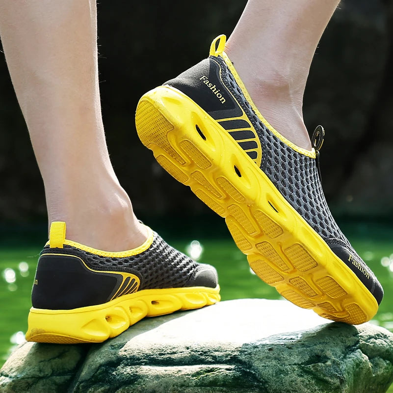 Fichames Slip On Sneakers For Men And Women Breathable Waterproof Lightweight All Day Comfort