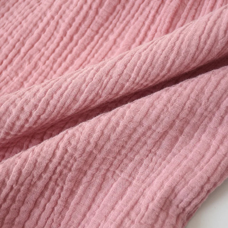 Gauze Cotton Pajama Dress Nightwear Woman Sleepwear Summer Solid Color Short Sleeve Sleeping Nightgowns Loose Night Dress