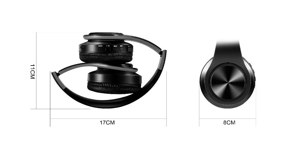 Auriculares inalámbricos dorados para hombre, audífonos estéreo con Bluetooth y micrófono incorporado, universales para Android e iOS